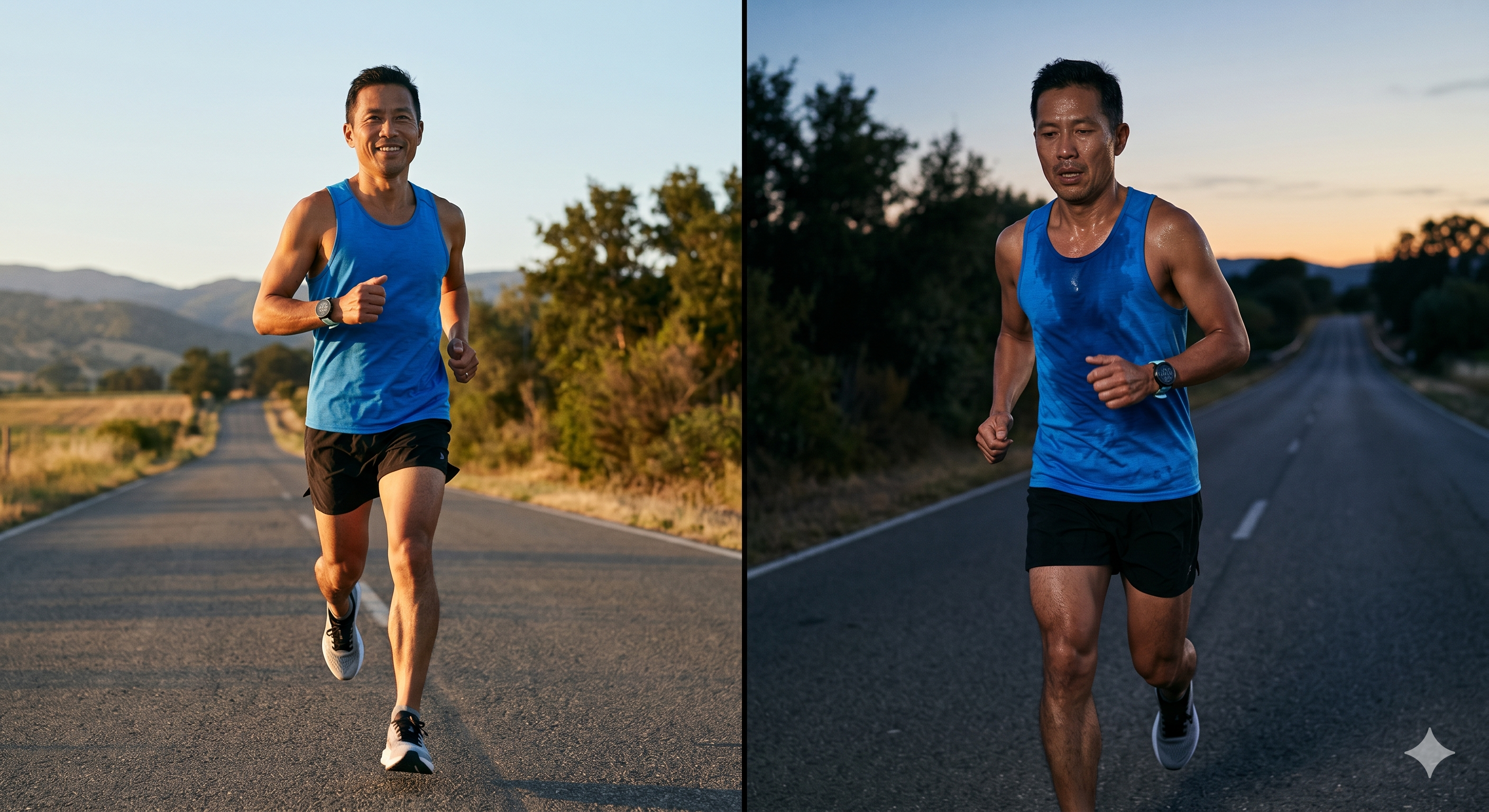 Back-to-back — sáng sớm và chiều muộn cùng một ngày