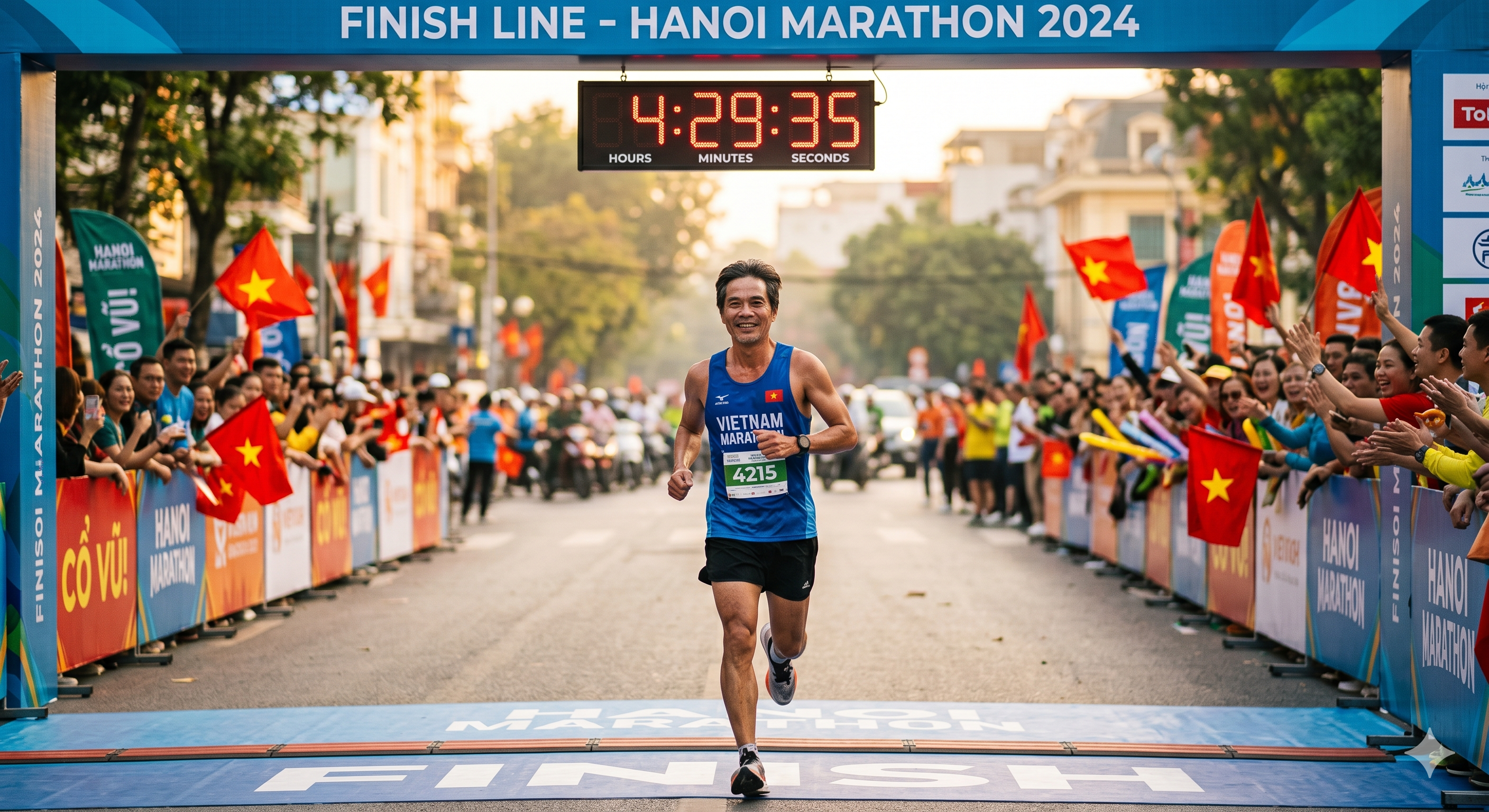 Hanoi Marathon 2024 — về đích 4:29:35