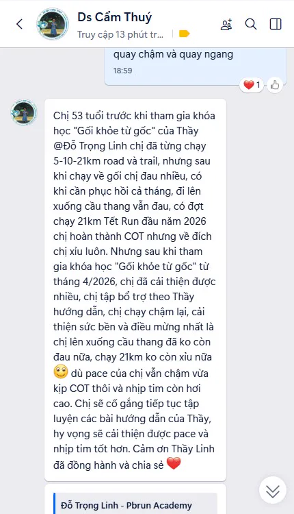 Phản hồi chị Cẩm Thúy 53 tuổi về việc lên xuống cầu thang