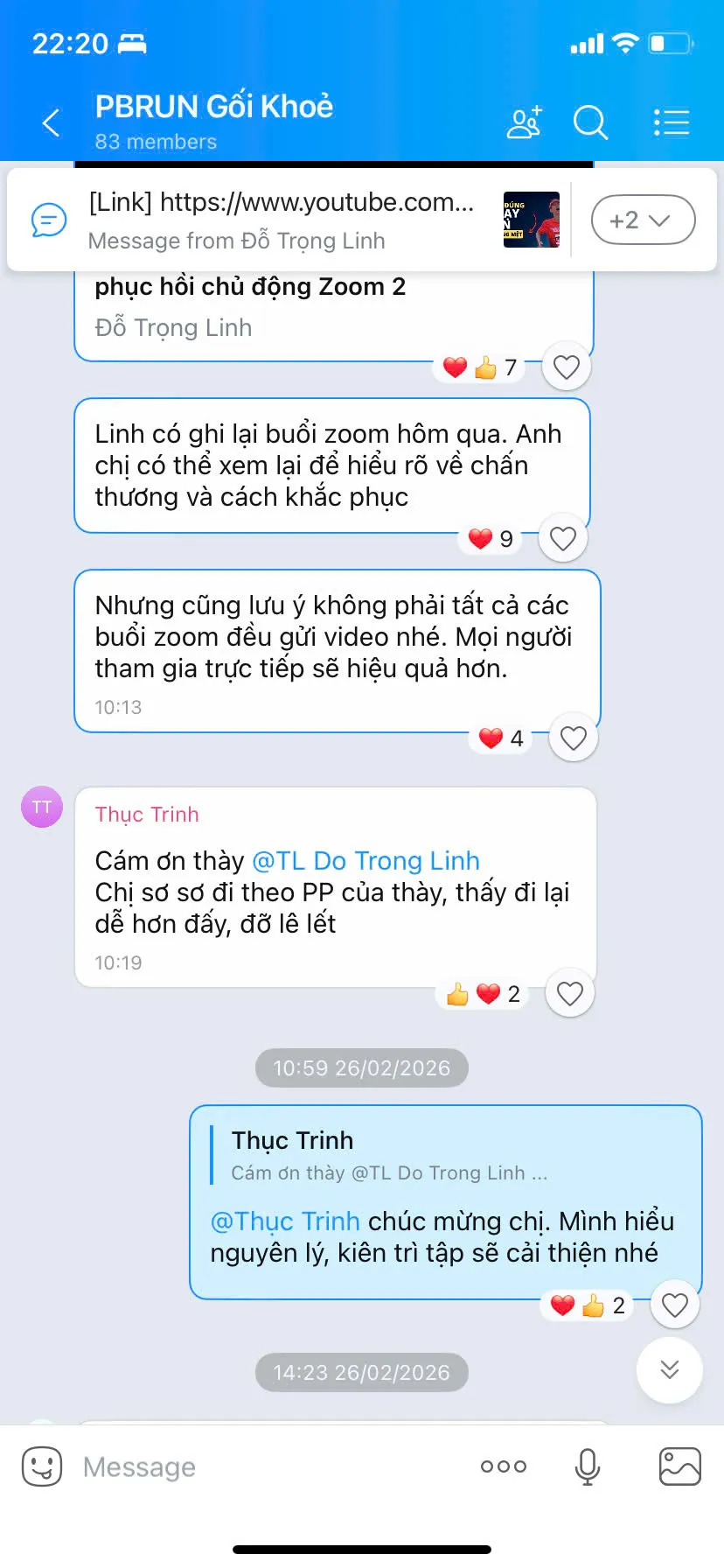 Phản hồi cô Thục Trinh đi lại dễ hơn