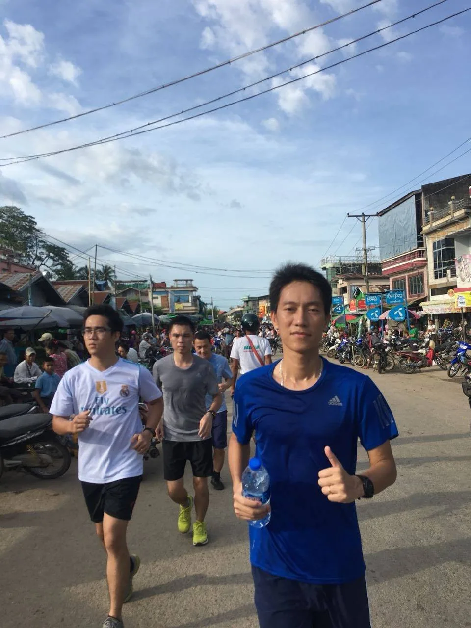Đỗ Trọng Linh trong những ngày đầu bắt đầu chạy bộ