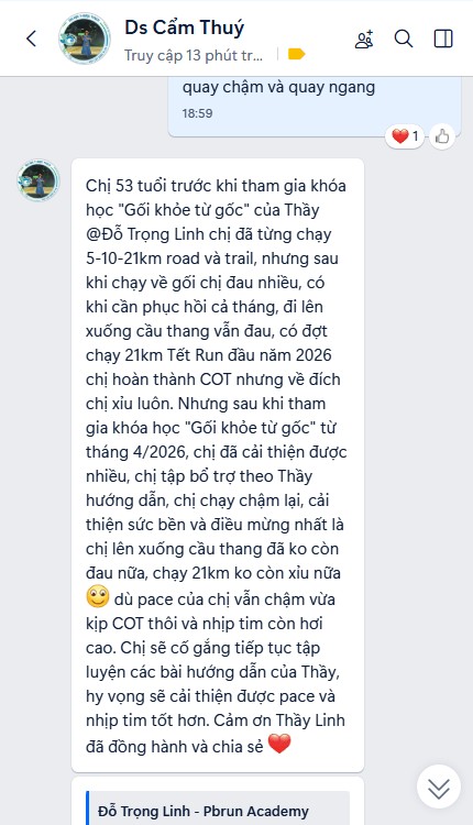 Phản hồi chị Cẩm Thuý 53 tuổi về việc lên xuống cầu thang