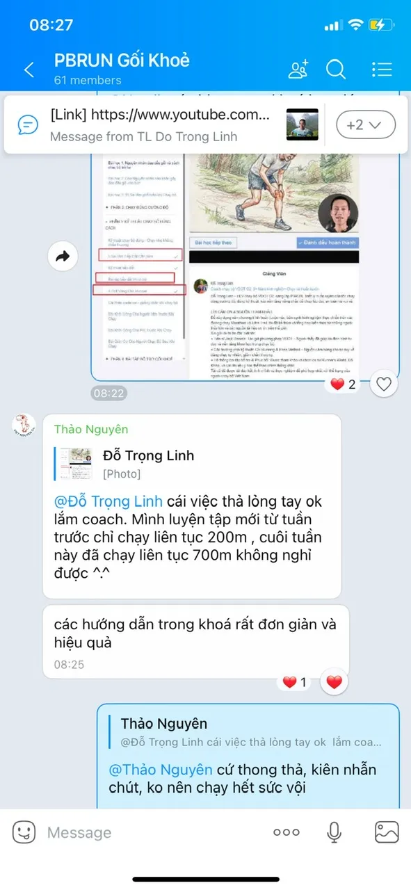 Tiến bộ quãng đường chạy